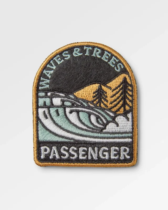 Waves & Trees Patch - Mustard Yellow