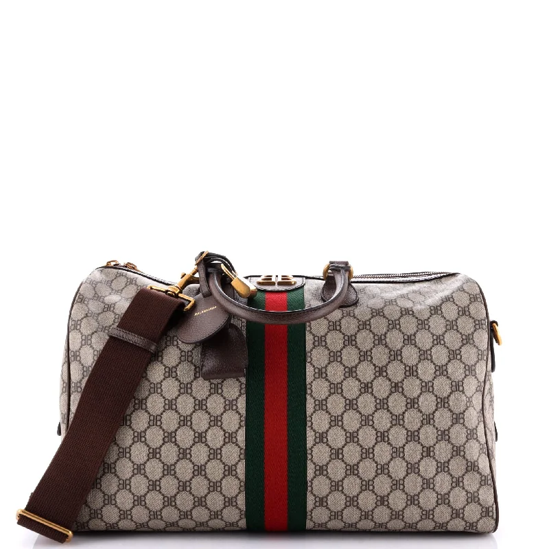 x Gucci The Hacker Project Duffle Bag BB Coated Canvas Medium